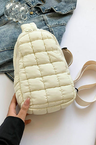 Quilted Nylon Crossbody Bag - A Roese Boutique