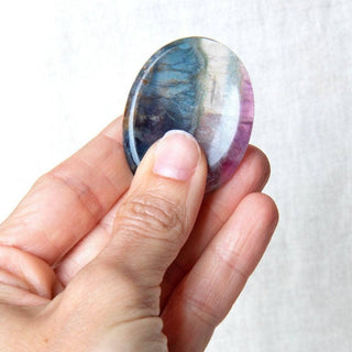 Rainbow Fluorite Worry Stone by Tiny Rituals - A Roese Boutique