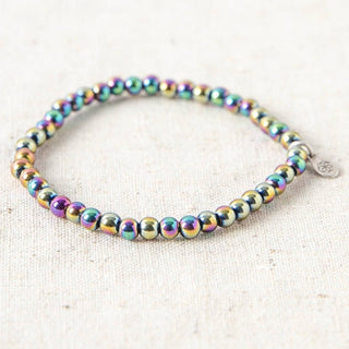 Rainbow Hematite Energy Bracelet by Tiny Rituals - A Roese Boutique