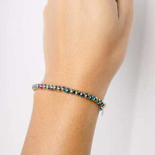 Rainbow Hematite Energy Bracelet by Tiny Rituals - A Roese Boutique