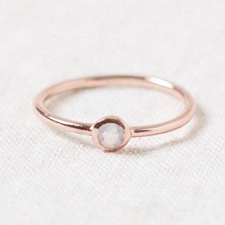 Rainbow Moonstone Silver, Gold or Rose Gold Ring by Tiny Rituals - A Roese Boutique