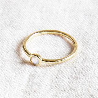 Rainbow Moonstone Silver, Gold or Rose Gold Ring by Tiny Rituals - A Roese Boutique