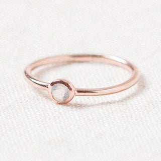 Rainbow Moonstone Silver, Gold or Rose Gold Ring by Tiny Rituals - A Roese Boutique