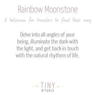 Rainbow Moonstone Silver, Gold or Rose Gold Ring by Tiny Rituals - A Roese Boutique