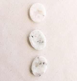 Rainbow Moonstone Worry Stone by Tiny Rituals - A Roese Boutique