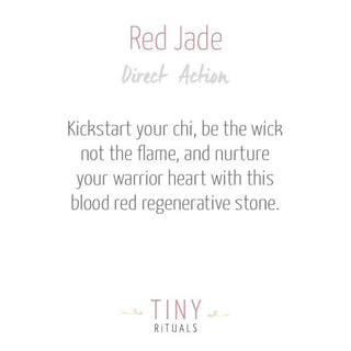 Red Jade Energy Bracelet by Tiny Rituals - A Roese Boutique