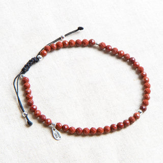 Red Jasper Energy Anklet by Tiny Rituals - A Roese Boutique