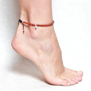 Red Jasper Energy Anklet by Tiny Rituals - A Roese Boutique