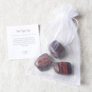 Red Tiger Eye Stone Set by Tiny Rituals - A Roese Boutique