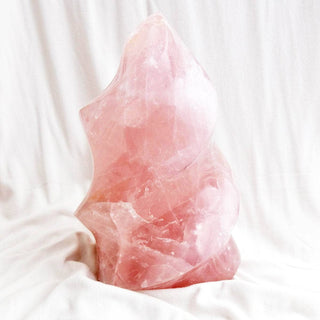 Rose Quartz Flame Crystals by Tiny Rituals - A Roese Boutique