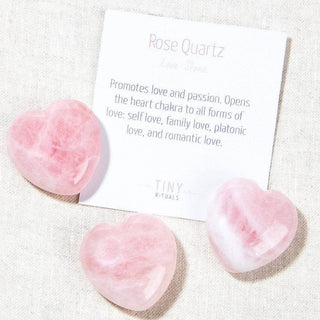 Rose Quartz Mini Heart Set by Tiny Rituals - A Roese Boutique