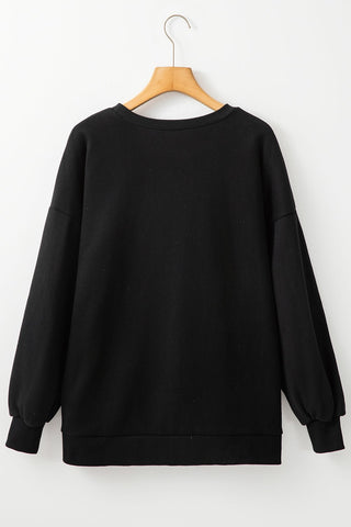 Round Neck Long Sleeve Sweatshirt - A Roese Boutique