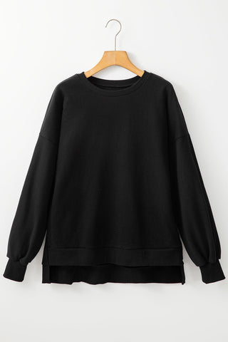 Round Neck Long Sleeve Sweatshirt - A Roese Boutique