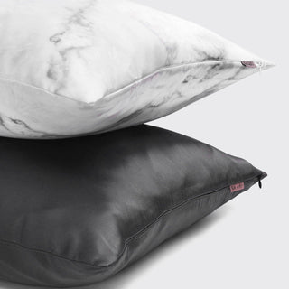 Satin Pillowcase - Charcoal Grey - A Roese Boutique