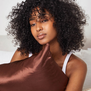 Satin Pillowcase - Chocolate - A Roese Boutique