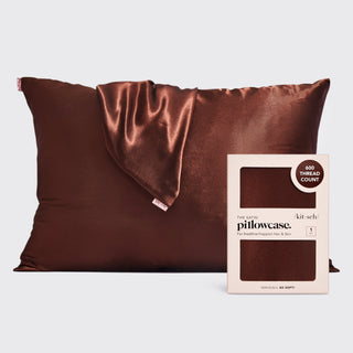 Satin Pillowcase - Chocolate - A Roese Boutique