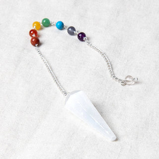 Selenite Chakra Pendulum by Tiny Rituals - A Roese Boutique