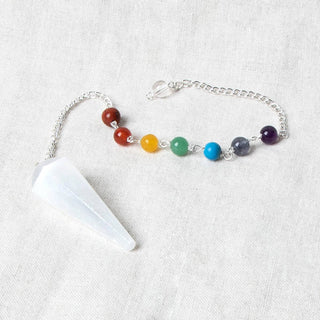 Selenite Chakra Pendulum by Tiny Rituals - A Roese Boutique