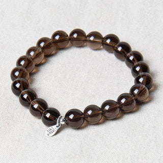 Smoky Quartz Energy Bracelet 8mm by Tiny Rituals - A Roese Boutique