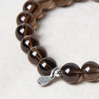 Smoky Quartz Energy Bracelet 8mm by Tiny Rituals - A Roese Boutique