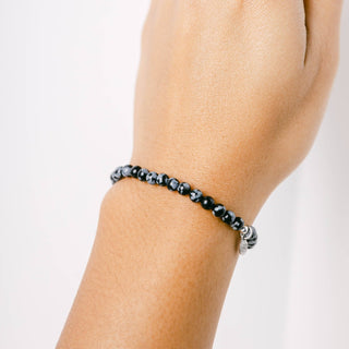 Snowflake Obsidian Energy Bracelet by Tiny Rituals - A Roese Boutique