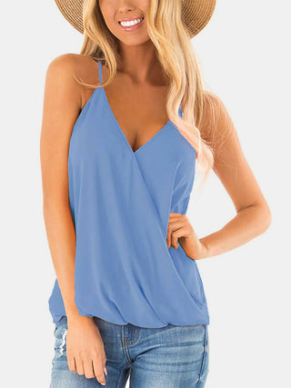 Surplice Spaghetti Strap Top - A Roese Boutique