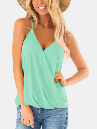 Surplice Spaghetti Strap Top - A Roese Boutique