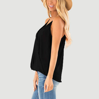 Surplice Spaghetti Strap Top - A Roese Boutique