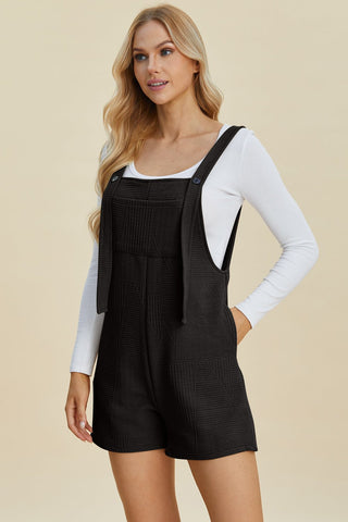 Texture Sleeveless Romper - A Roese Boutique