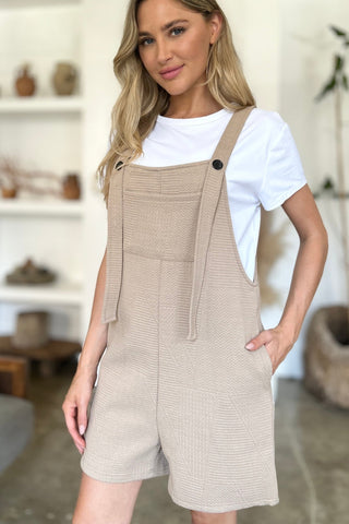 Texture Sleeveless Romper - A Roese Boutique