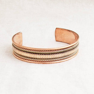 Tibetan Handcrafted Copper Infinity Bracelet by Tiny Rituals - A Roese Boutique