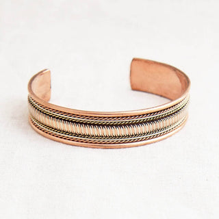 Tibetan Handcrafted Copper Infinity Bracelet by Tiny Rituals - A Roese Boutique