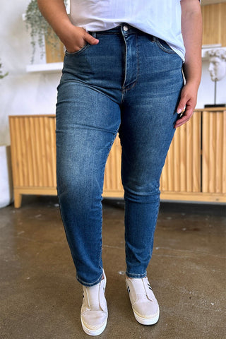 Tummy Control High Waist Slim Jeans by Judy Blue - A Roese Boutique