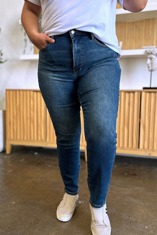 Tummy Control High Waist Slim Jeans by Judy Blue - A Roese Boutique