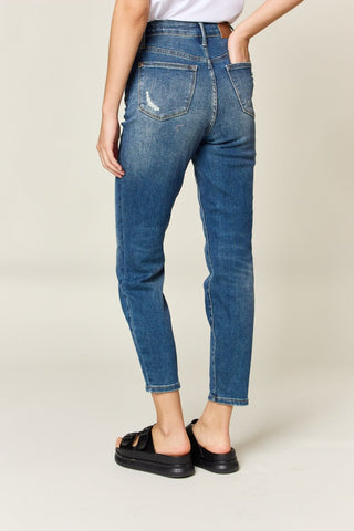 Tummy Control High Waist Slim Jeans by Judy Blue - A Roese Boutique