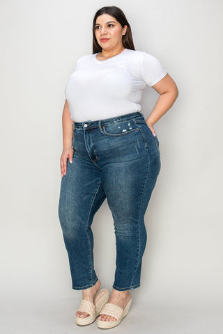 Tummy Control High Waist Slim Jeans by Judy Blue - A Roese Boutique