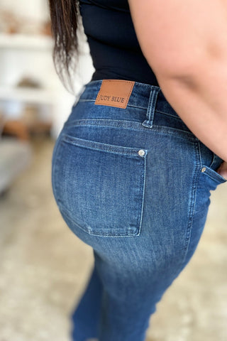 Tummy Control Straight Jeans by Judy Blue - A Roese Boutique