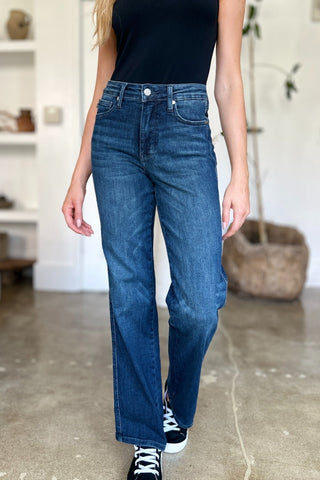 Tummy Control Straight Jeans by Judy Blue - A Roese Boutique