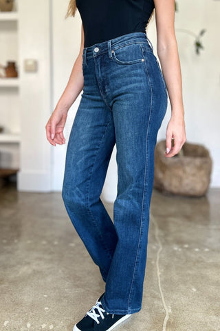 Tummy Control Straight Jeans by Judy Blue - A Roese Boutique