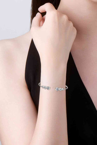 1.8 Carat Moissanite 925 Sterling Silver Bracelet - A Roese Boutique