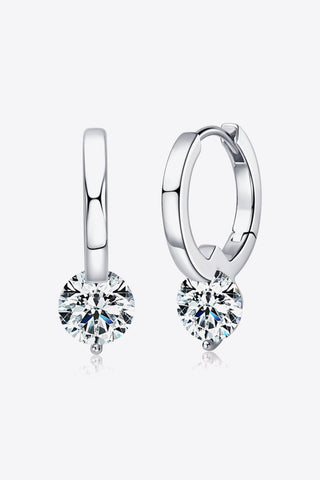 2 Carat Moissanite 925 Sterling Silver Drop Earrings - A Roese Boutique