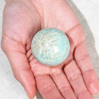 Amazonite Sphere with Tripod by Tiny Rituals - A Roese Boutique