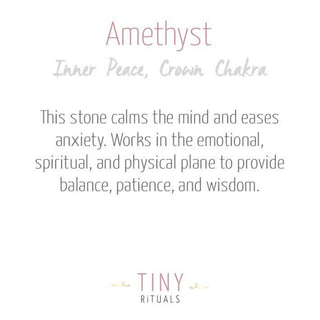 Amethyst Energy Bracelet by Tiny Rituals - A Roese Boutique