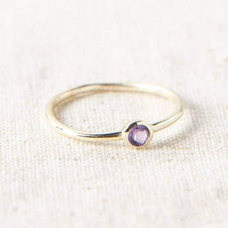 Amethyst Gold Ring by Tiny Rituals - A Roese Boutique