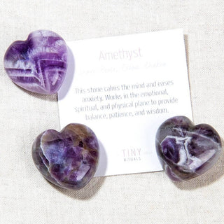 Amethyst Mini Heart Set by Tiny Rituals - A Roese Boutique