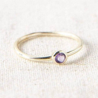 Amethyst Silver or Gold Ring by Tiny Rituals - A Roese Boutique