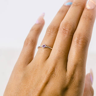 Amethyst Silver or Gold Ring by Tiny Rituals - A Roese Boutique