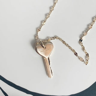 Amour Key Necklace - A Roese Boutique