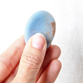 Angelite Worry Stone - A Roese Boutique