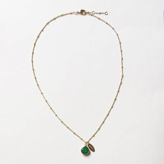 August Green Jade Birthstone Necklace by Tiny Rituals - A Roese Boutique